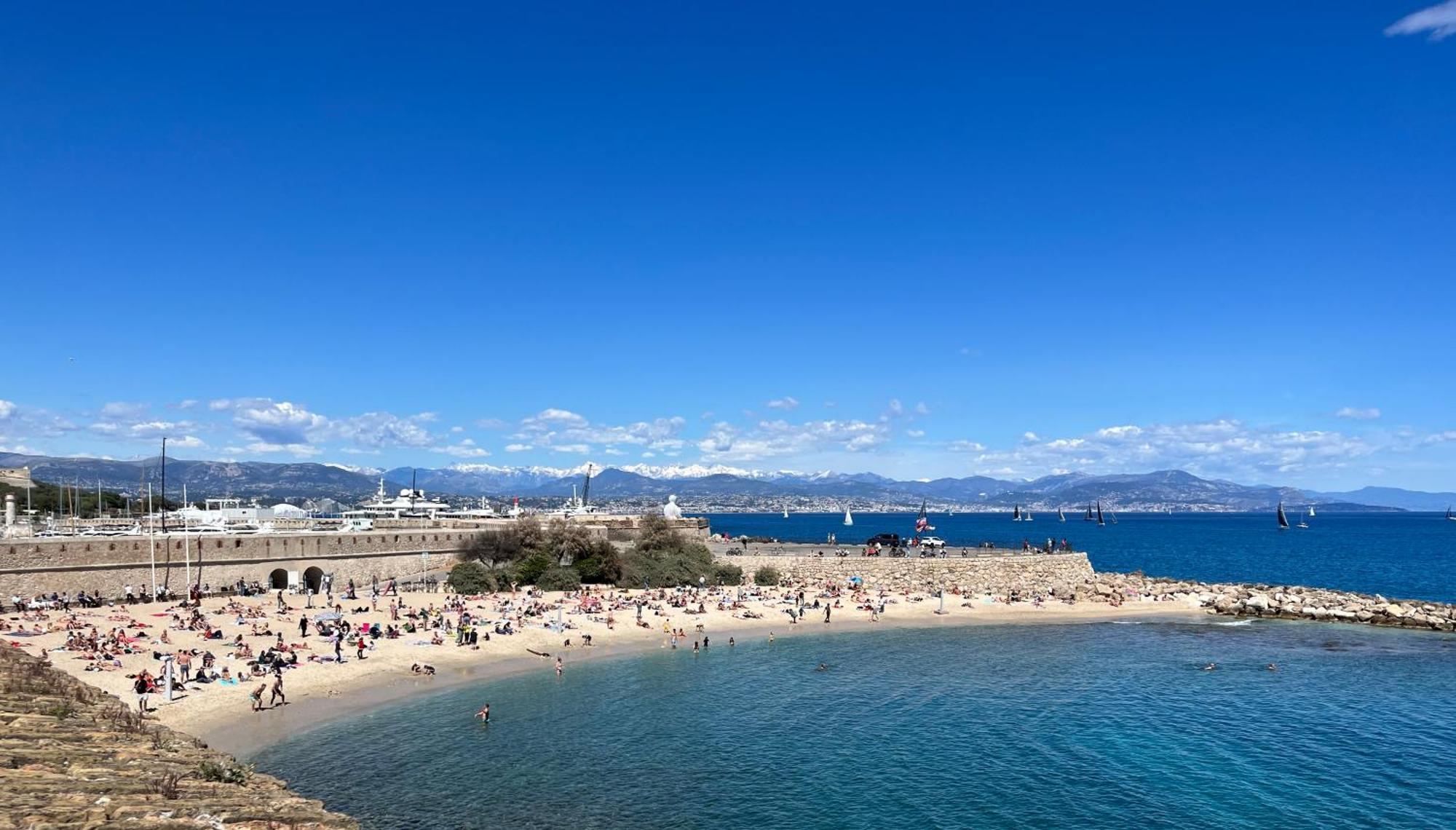 Antibes Carre D'Or Bastion Albert 1Er Vue Mer Luaran gambar